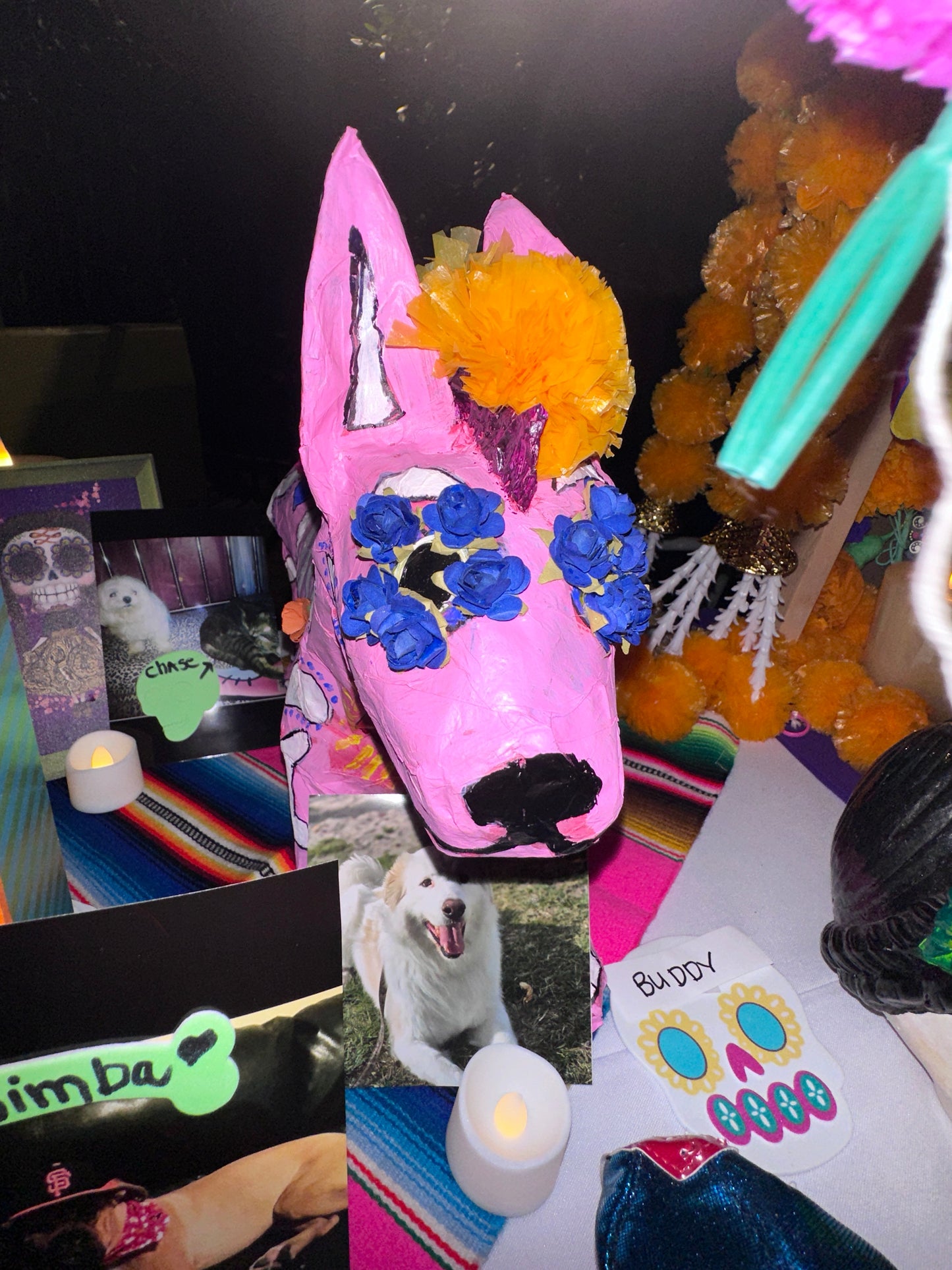 Papel mache dog