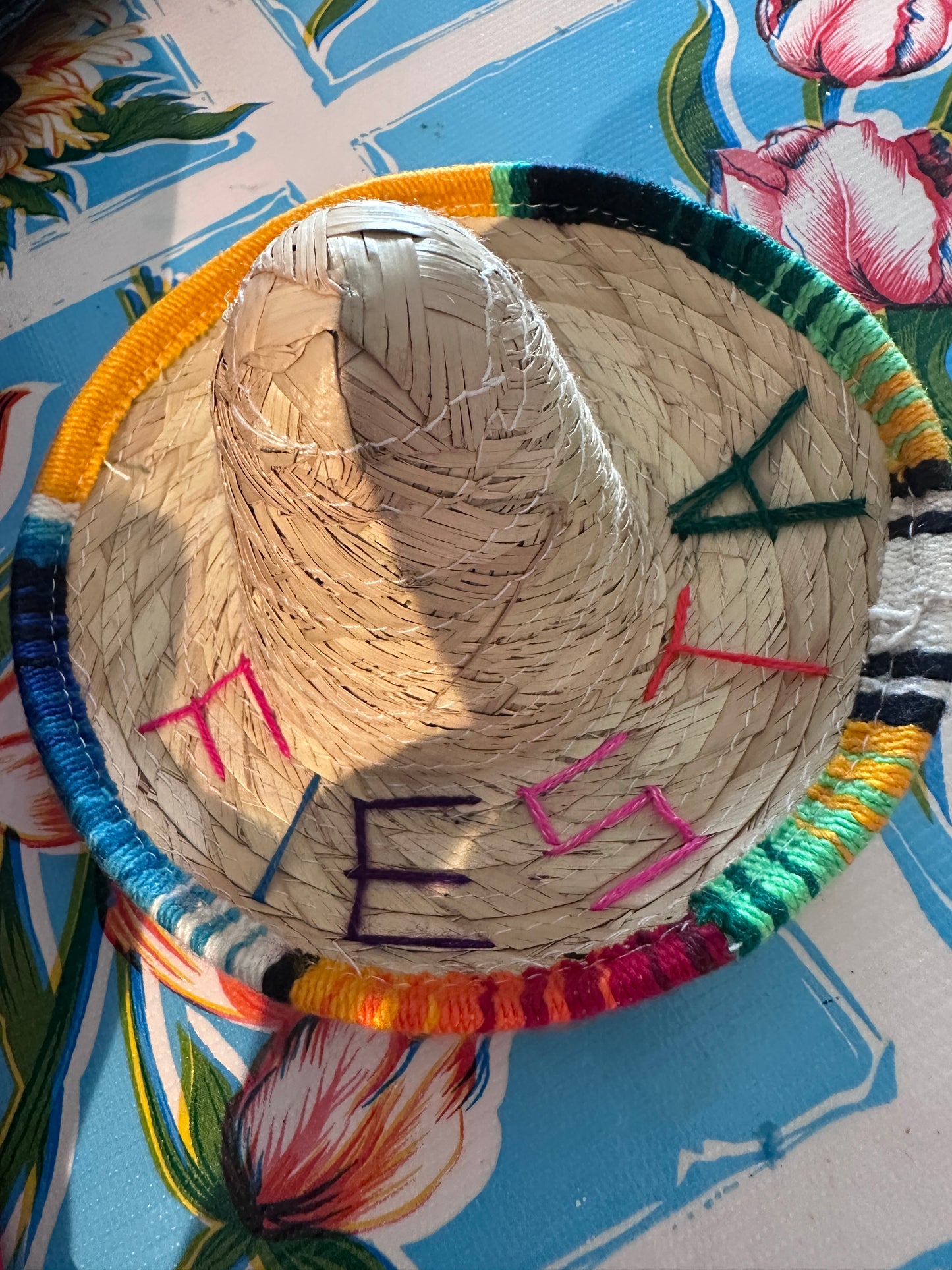 Straw hats for dog