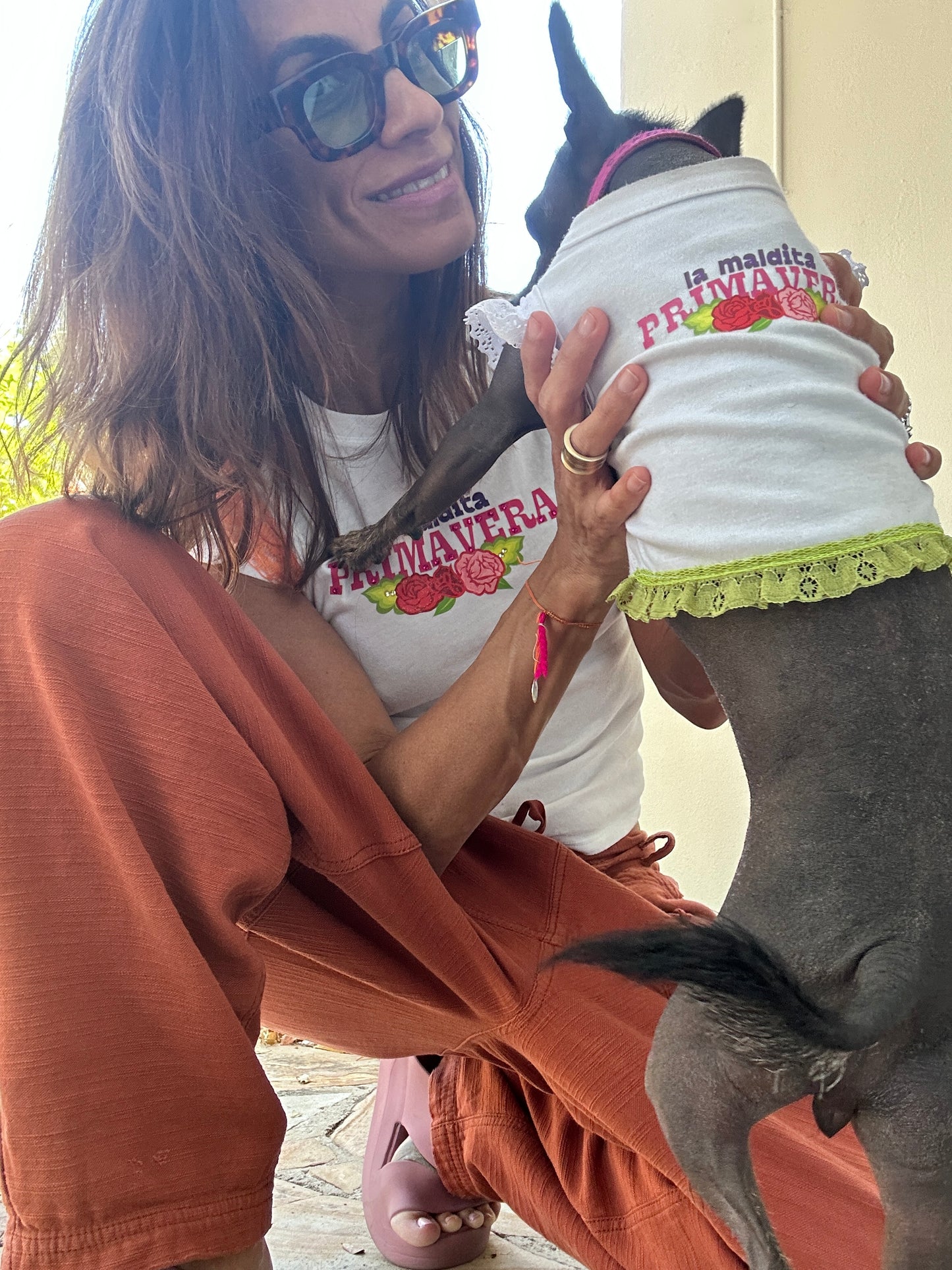 Spring dog tee