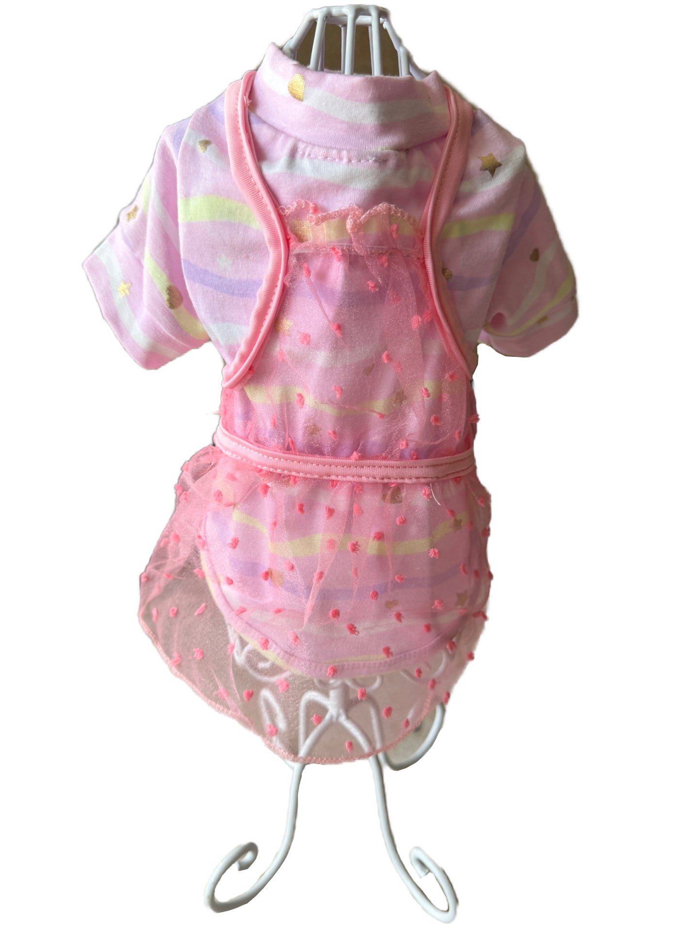 Pink Lace Dog Dress