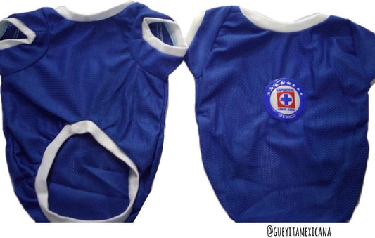 Cruz Azul Soccer dog Jersey - GueyitaMexicana