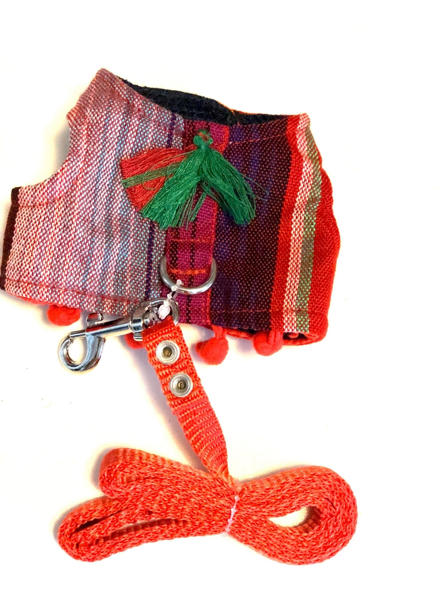 Dog Harness Serape style color red - GueyitaMexicana