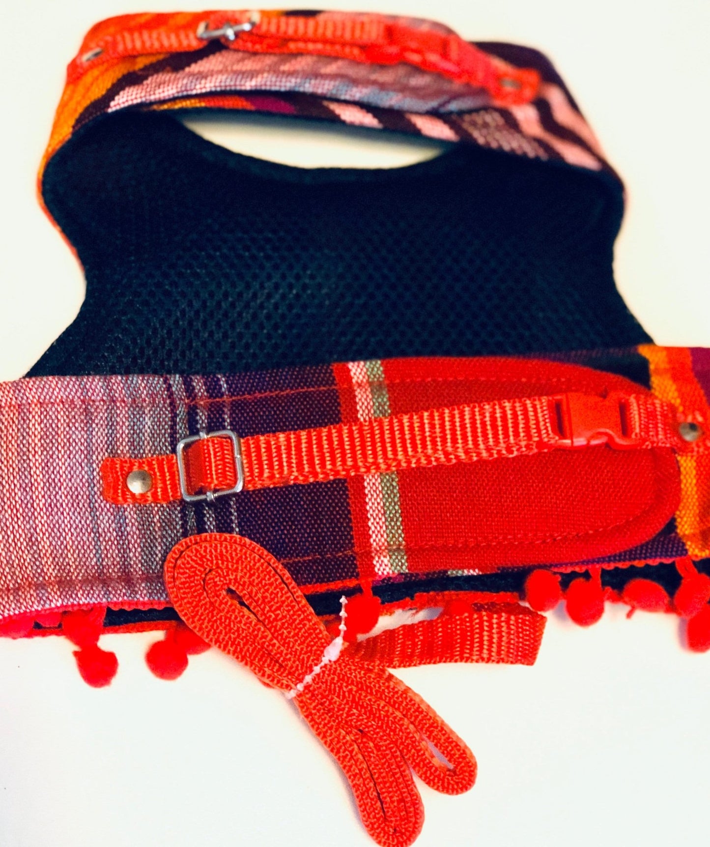 Dog Harness Serape style color red - GueyitaMexicana