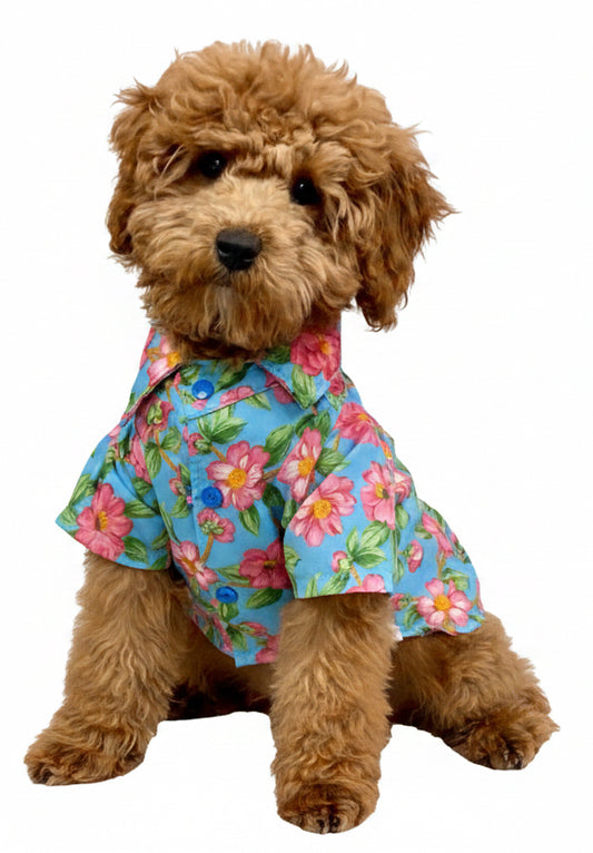 Blooming Spring Dog Shirts: Handmade Floral Elegance