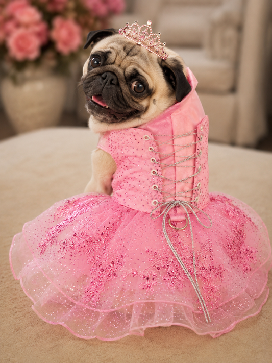 Quinceanera dog girl dress