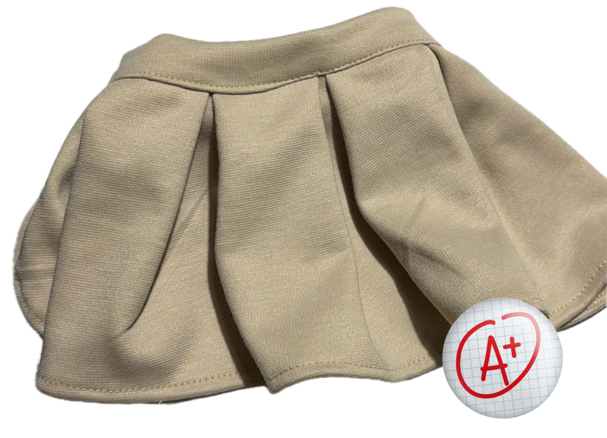 Charming Handmade Dog Girl Uniform for Back to School!