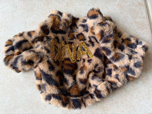 Roar with Style: Chic Animal Print Dog Jacket for Fashionistas!