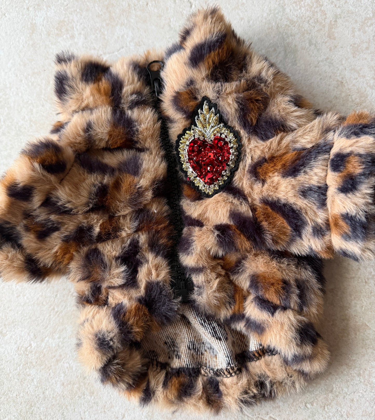 Roar with Style: Chic Animal Print Dog Jacket for Fashionistas!
