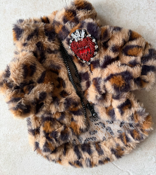 Wild Diva Animal-Print Dog Jacket