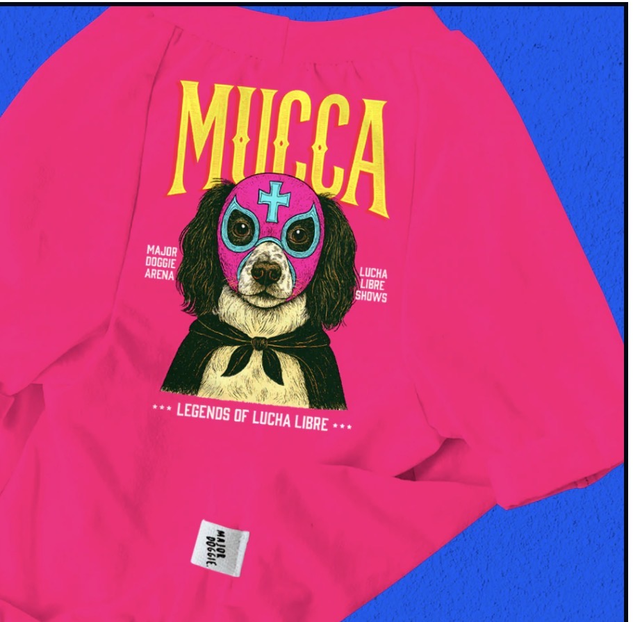 Lucha Libre Dog T-Shirt: Let Your Pup Be the Star of the Ring! -Preorder
