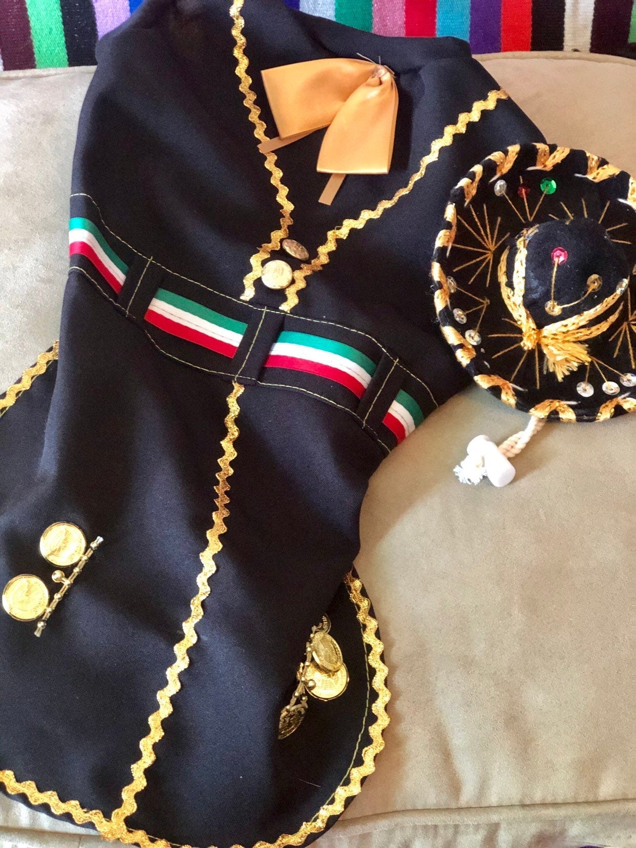 Mariachi Costume for female dog - GueyitaMexicana