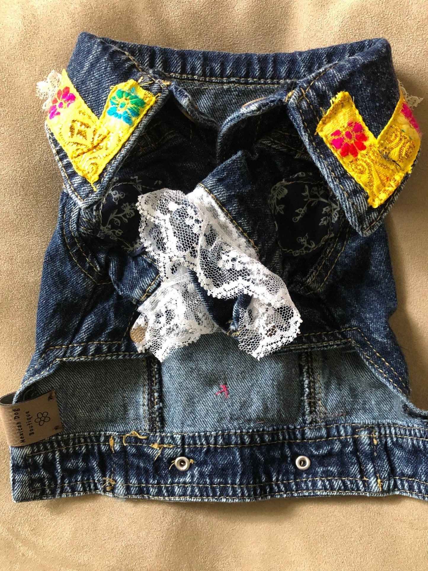 Virgin of Guadalupe denim jacket - GueyitaMexicana